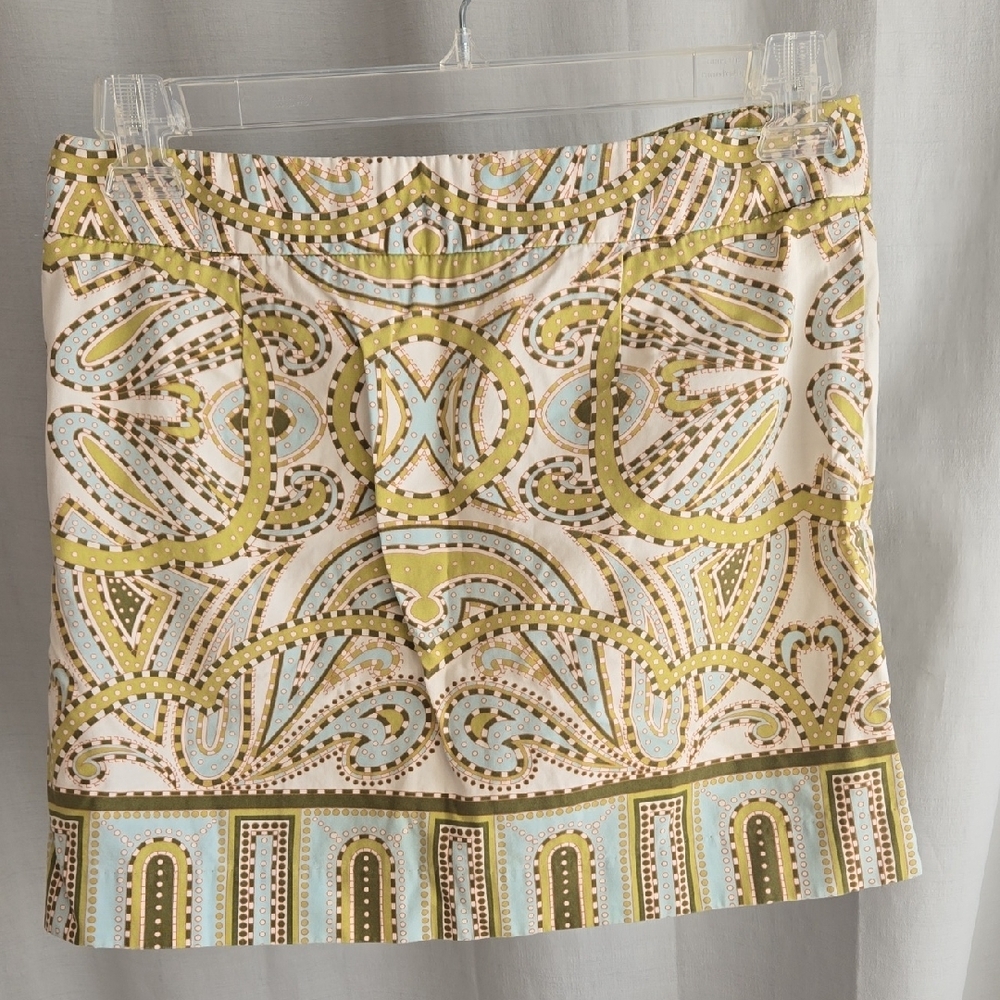 J. Crew Bright Paisley-Print Mini Skirt - Picture 7 of 8
